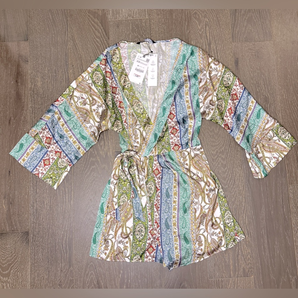 NWT Zara paisley print romper | XS
